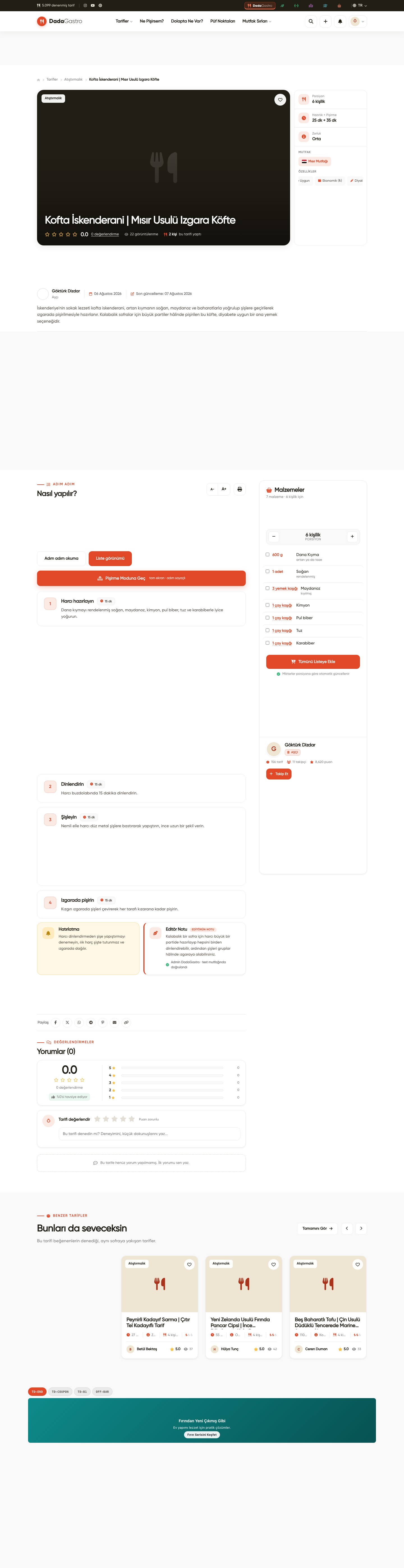 Tarif Sonu Kampanya Alanı — Website görünümünde sayfadaki yeri